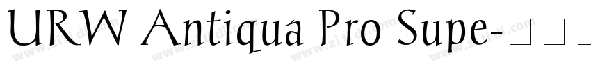 URW Antiqua Pro Supe字体转换